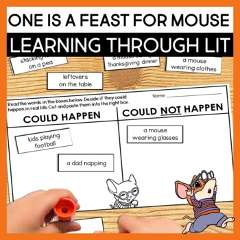 Preview of One Is a Feast for a Mouse A Thanksgiving Book Activities