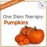 One Item Therapy {Pumpkins}