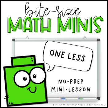 Preview of One Less | Math Mini-Lesson | PowerPoint & Google Slides