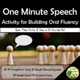 One Minute Speech | Classroom Talk Activity for Building O
