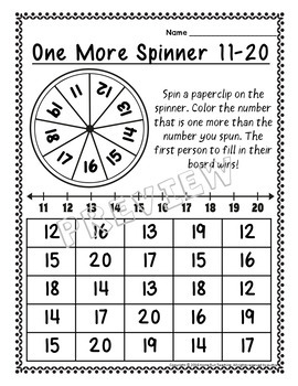 One More, One Less Printables and Games by Home Run Teaching | TPT