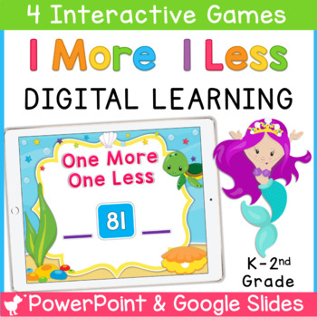 Preview of One More and One Less Digital Centers | PowerPoint | Google Slides