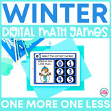 One More and One Less Winter Digital Math Game