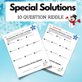 One, None, or Infinitely Many Solutions | Winter Riddle | NO PREP