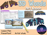 One Off 3D Word Art Lesson