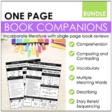 60- One Page Book Companions BUNDLE | Speech Therapy