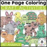 One Page Crafts | Pet Animal Activities | Coloring Pages l