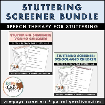 Preview of One-Page Fluency Screener Bundle