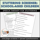 One-Page Fluency Screener for School-Age Children