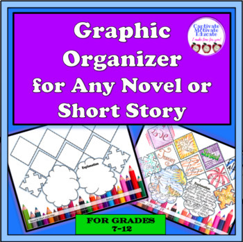 Preview of Graphic Organizer for ANY Novel or Short Story, fiction analysis