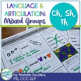 One Page Language and Articulation for CH SH TH for SLPs