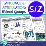 One Page Language and Articulation - for S and Z