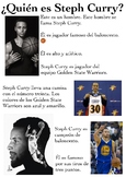 One Page Novice-Low Biographies: Steph Curry