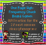 One Page Phonics Games: Highest Frequency Chunks Rimes Pho