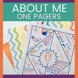 One-Pager Activity: "About Me"