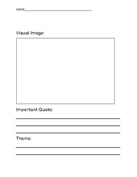 one pager book report template