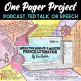 One Pager Project: Summarize ANY Podcast, Speech, or Ted T