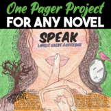 One Pager Project for Any Novel — Literary Analysis and Su