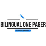 One Pager Student Reflection Template - Bilingual