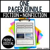 One Pager Template Bundle Fiction + Nonfiction