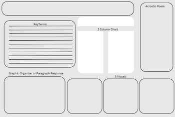 Preview of One Pager Template- Use with any document or source!!