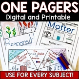One Pager Templates - 40 Print and Digital One Pager Templates