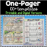 One-Pager Templates--Over 100 Different Templates--PDF and