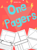One Pager - Templates + Checklists for Math Concepts | Bundle!