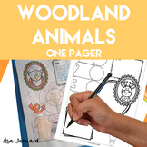 Woodland Animals One Pager | Digital Activities