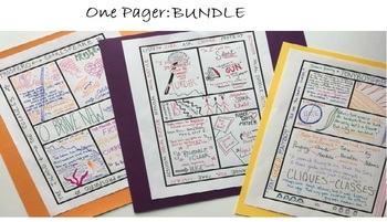 Preview of One Pagers: BUNDLE!