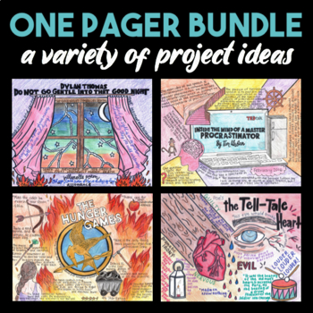 Preview of One Pagers Bundle — 8 One-Pager Projects and Templates