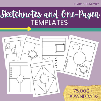 Preview of One-Pagers & Sketchnotes One Pager Templates