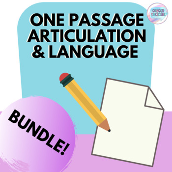 Preview of One Passage Articulation & Language Bundle