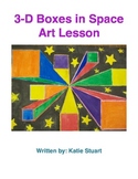 One Perspective Boxes in Space Art Lesson Plan!