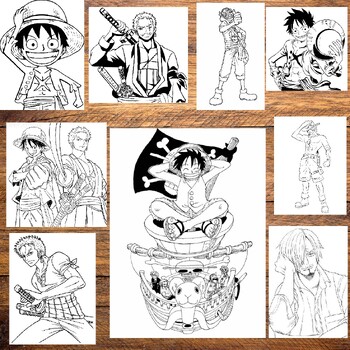 ONE PIECE Spiral Bound Coloring Book: One Piece Coloring Book for