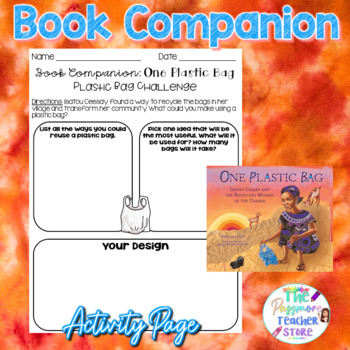 Preview of One Plastic Bag Book Companion Activity l Earth Day l STEAM Challenge