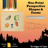 One Point Perspective Activity - Element of Art, Form - Dr