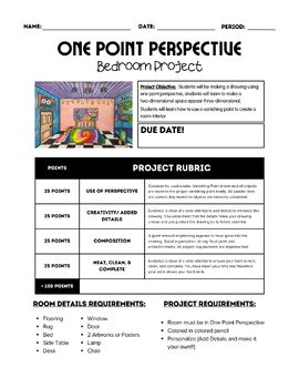 Preview of One Point Perspective Project Bundle