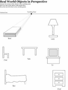 Preview of One-Point Perspective Real Word Objects