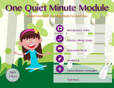 One Quiet Minute Bundle | Self Regulation, Classroom / Beh
