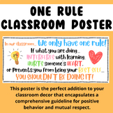 One Rule Classroom Poster