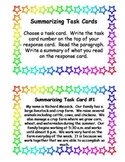 One Sentence Summarizing Task Cards
