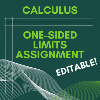 Preview of One-Sided Limits of Graphs Worksheet or Quiz for Calculus Unit 1 *EDITABLE*