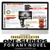 One-Pagers for Any Novel: Characterization