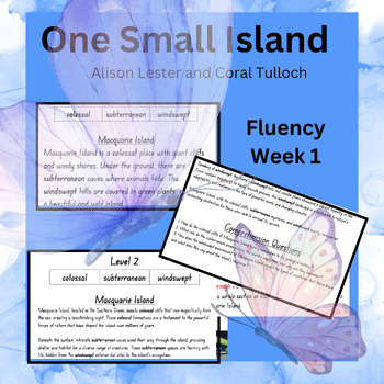 Preview of One Small Island : Fluency  Week 1