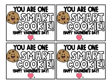 Personalized You're a Smart Cookie Valentine's Day Stickers – Chickabug