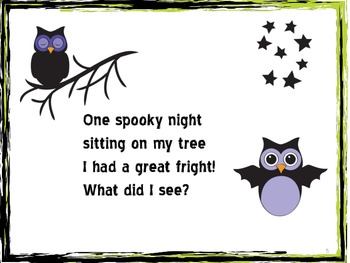 One Spooky Night Halloween Interactive Book Preschool Language | TPT