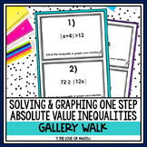 One Step Absolute Value Inequalities Gallery Walk