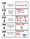 One Step Algebraic Equations with Fractions Notes Sheet