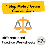 One Step Conversion Practice (moles and grams)